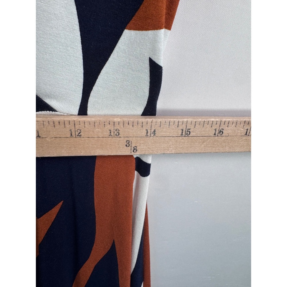 Boden Eleanor jersey Wrap Maxi Dress navy tropical floral print 90s Y2K sz 4 - Picture 5 of 9